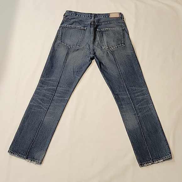 Citizens of humanity Gia ankle straight leg size 25 indigo blue pin tuck rigid - Picture 14 of 16